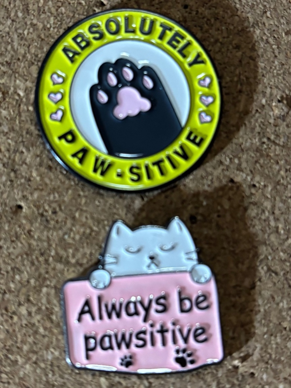 Cat Paw-Sitive Pins